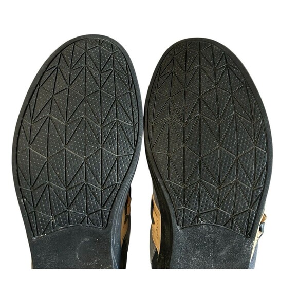 Spenco Topanga Clog Mule Blue Beige 10D Suede Braided Slip On Flat Comfort - Picture 13 of 14